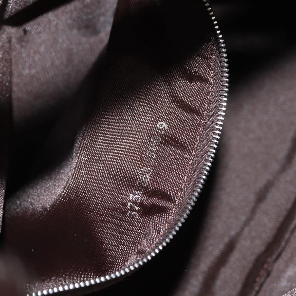 FENDI Zucca Canvas Mamma Baguette Shoulder Bag Black Brown Auth am9894V