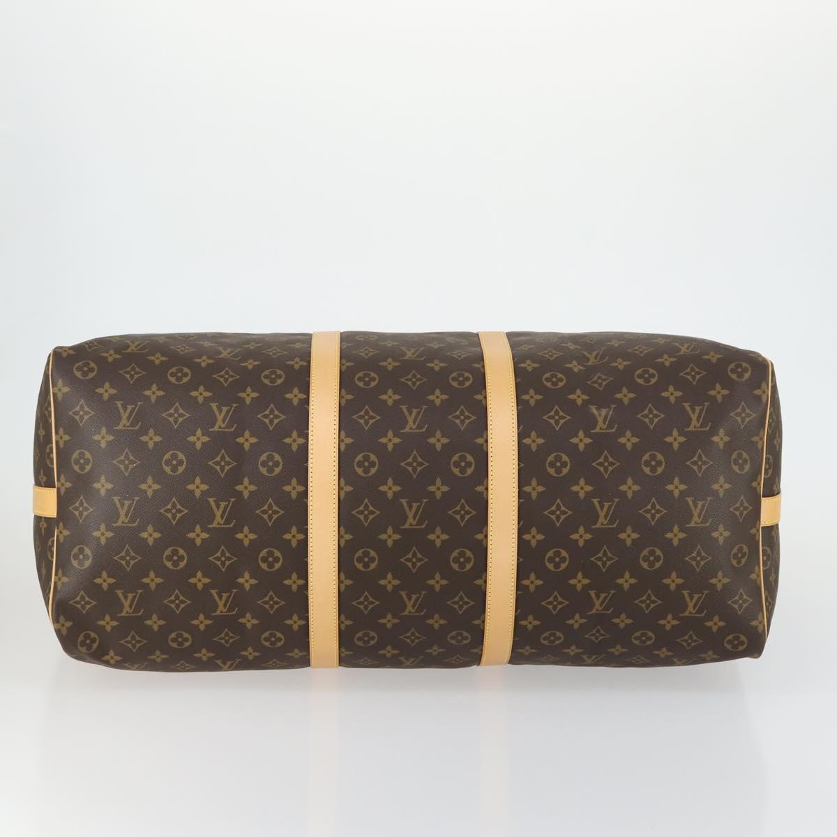 LOUIS VUITTON Monogram Keepall Bandouliere 60 Boston Bag M41412 LV Auth am9895V
