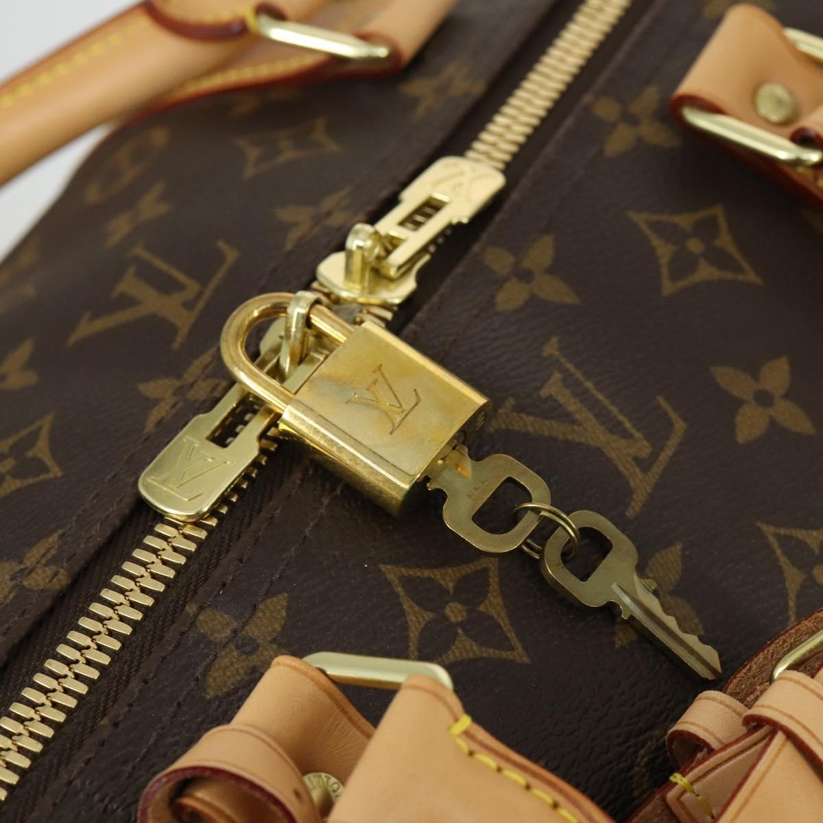 LOUIS VUITTON Monogram Keepall Bandouliere 60 Boston Bag M41412 LV Auth am9895V