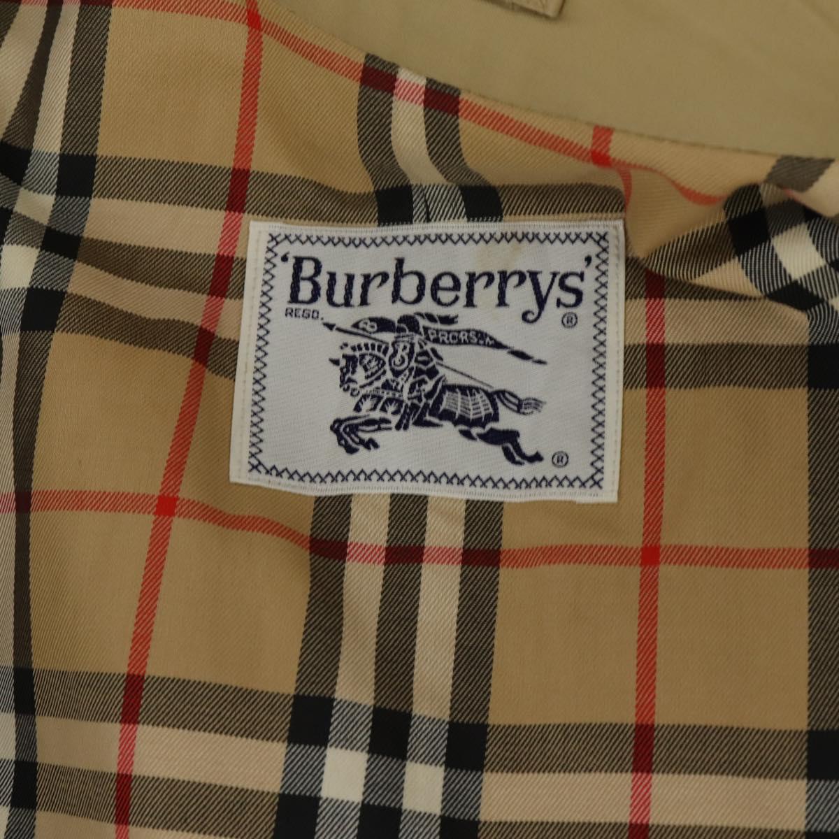 Burberrys Trench Coat Cotton M Beige Auth am9904