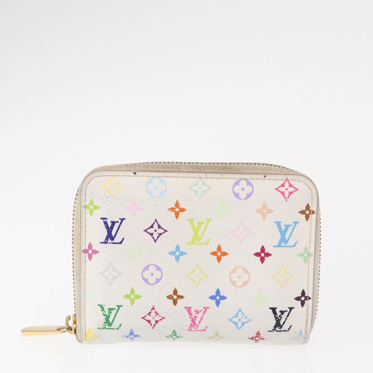 LOUIS VUITTON Zippy Coin Purse Multicles 4 Coin Purse 2 Set White Auth am9908