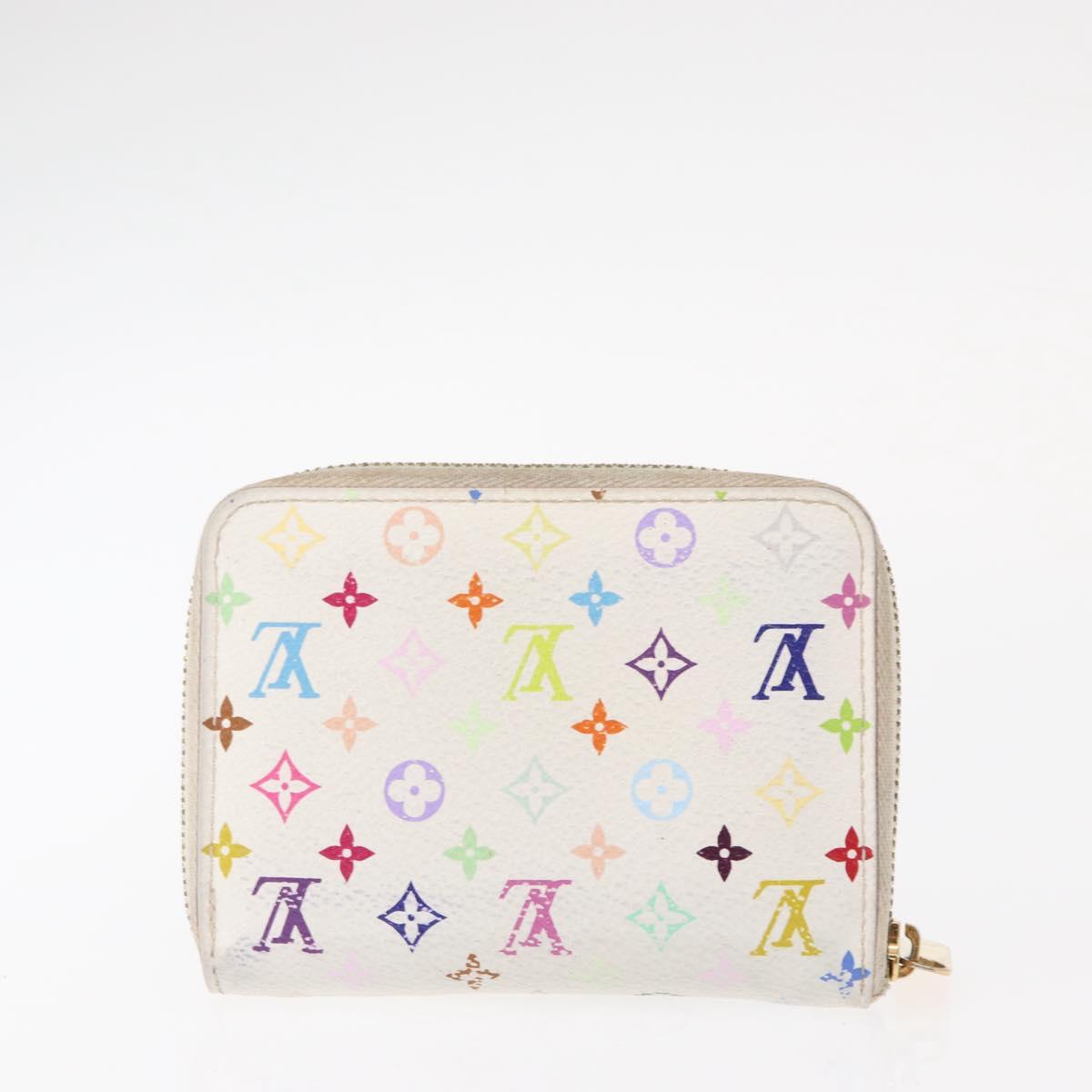 LOUIS VUITTON Zippy Coin Purse Multicles 4 Coin Purse 2 Set White Auth am9908