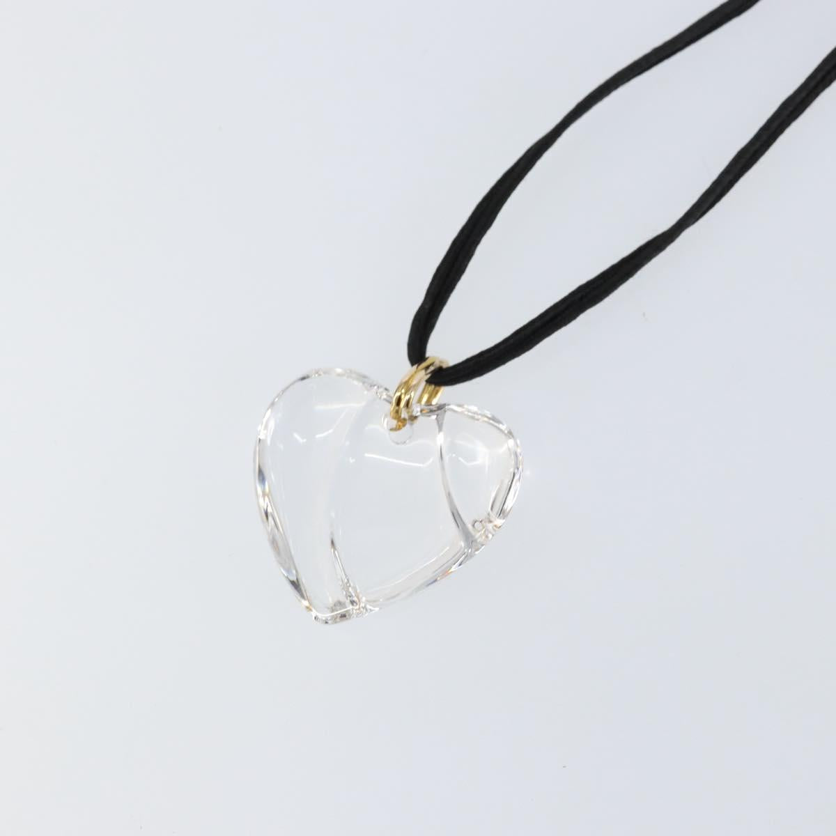 Baccarat Necklace Glass Clear Auth am9910