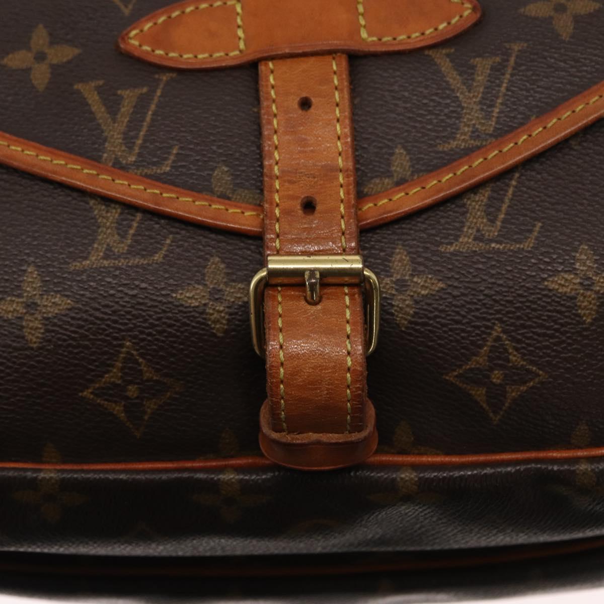 LOUIS VUITTON Monogram Saumur 30 Shoulder Bag M42256 LV Auth am9911