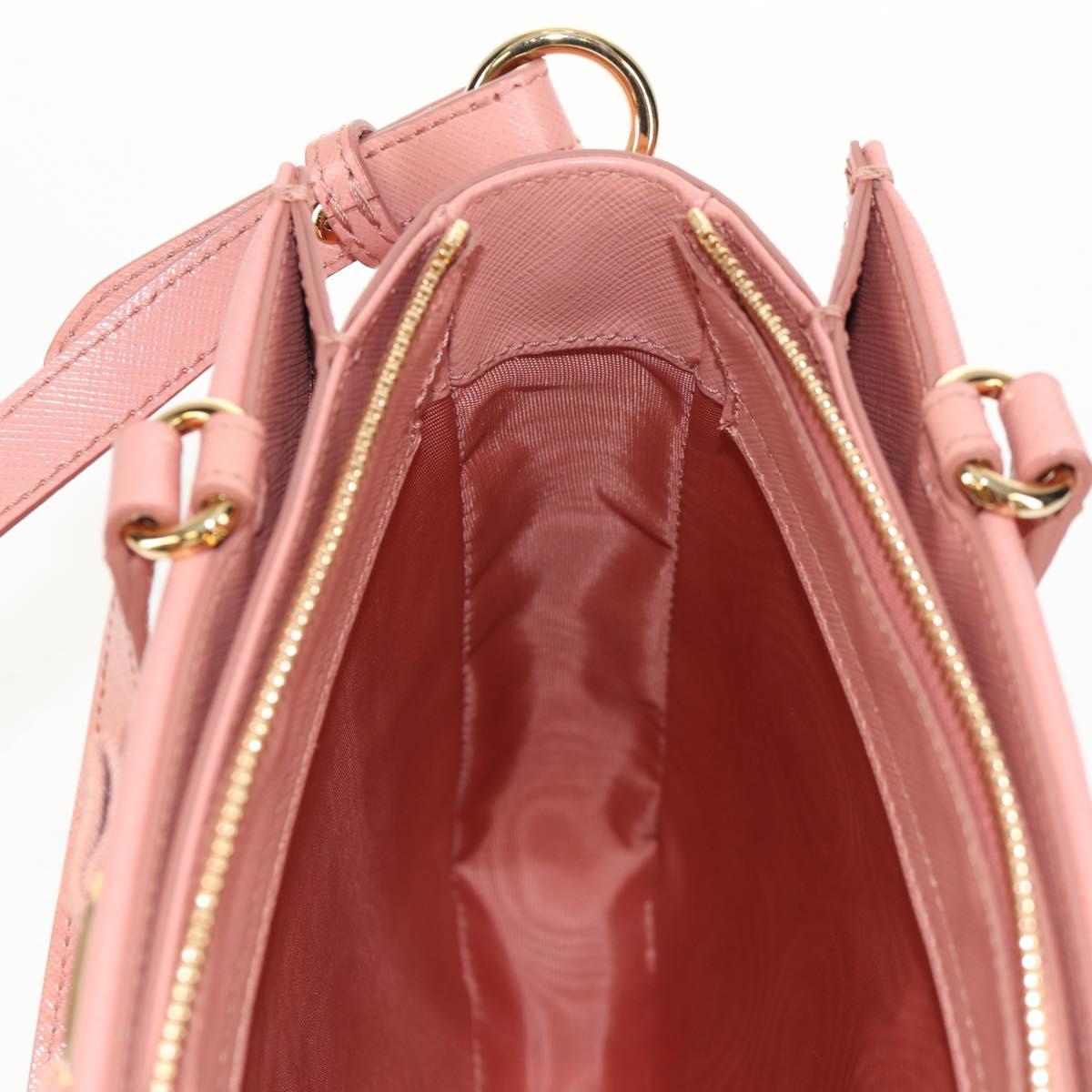 Salvatore Ferragamo Vala Hand Bag Leather 2way Pink Gold Auth am9917V
