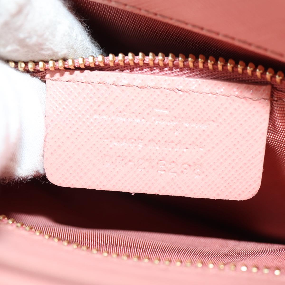 Salvatore Ferragamo Vala Hand Bag Leather 2way Pink Gold Auth am9917V