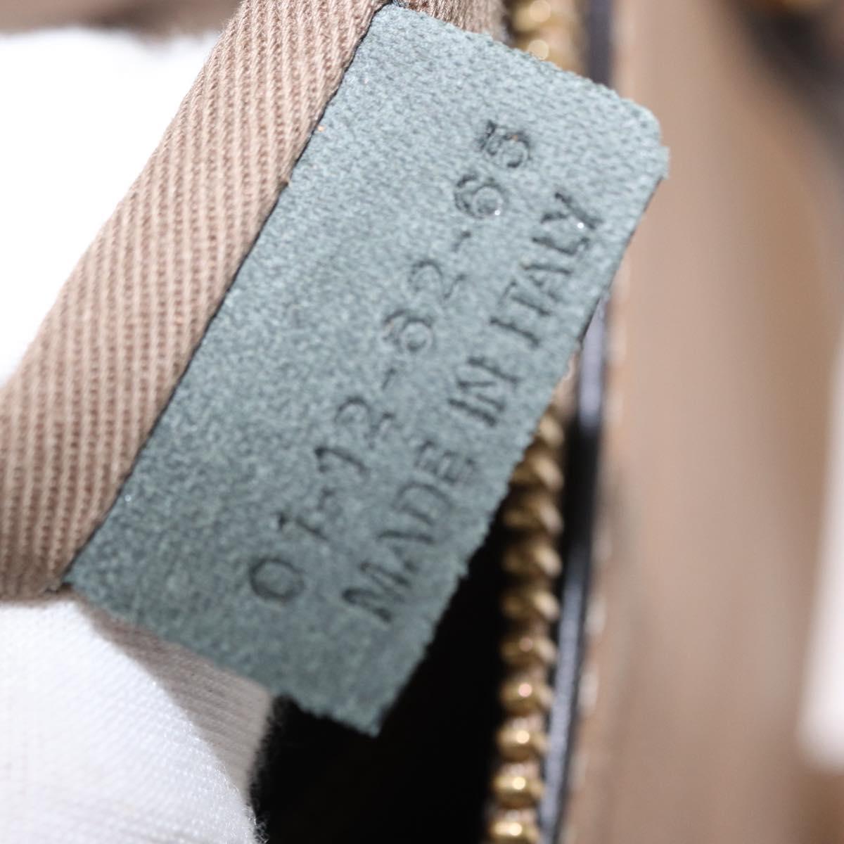 Chloe Marcie Hand Bag Leather Beige Gold Auth am9918