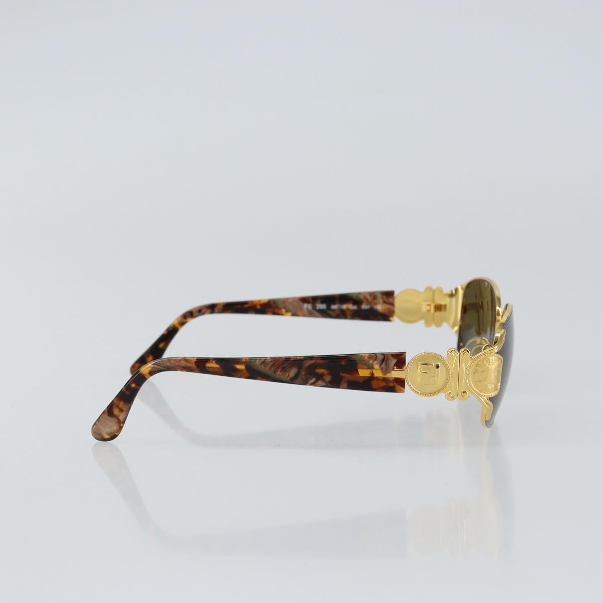 FENDI Sunglasses metal Gold Tone Auth am9921
