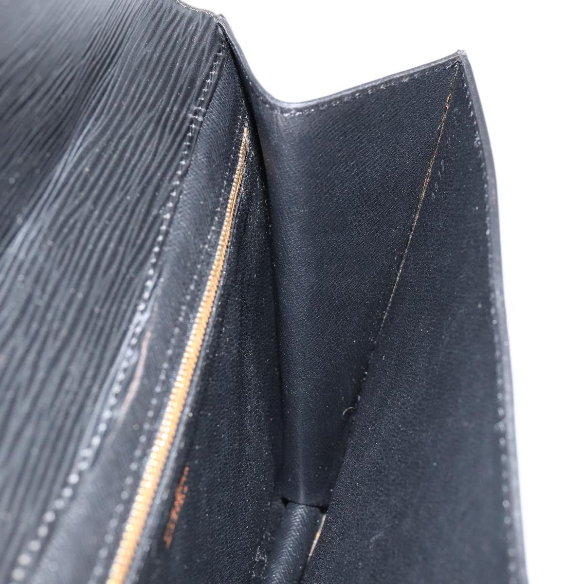 LOUIS VUITTON Epi Montaigne 27 Clutch Bag Black M52652 LV Auth am9923