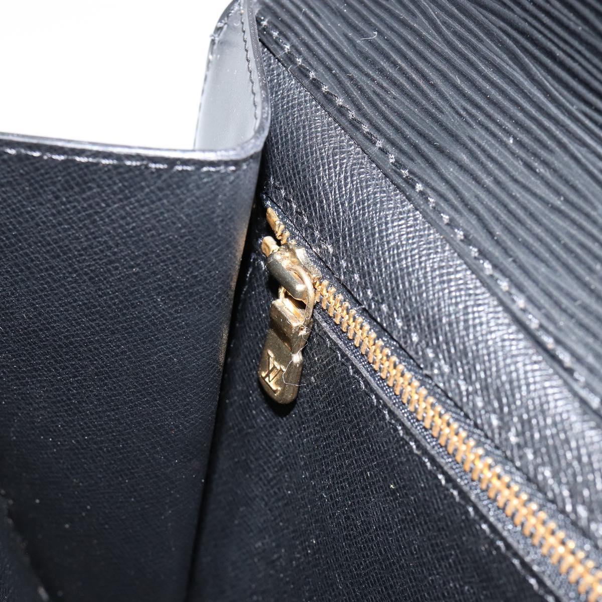 LOUIS VUITTON Epi Montaigne 27 Clutch Bag Black M52652 LV Auth am9923