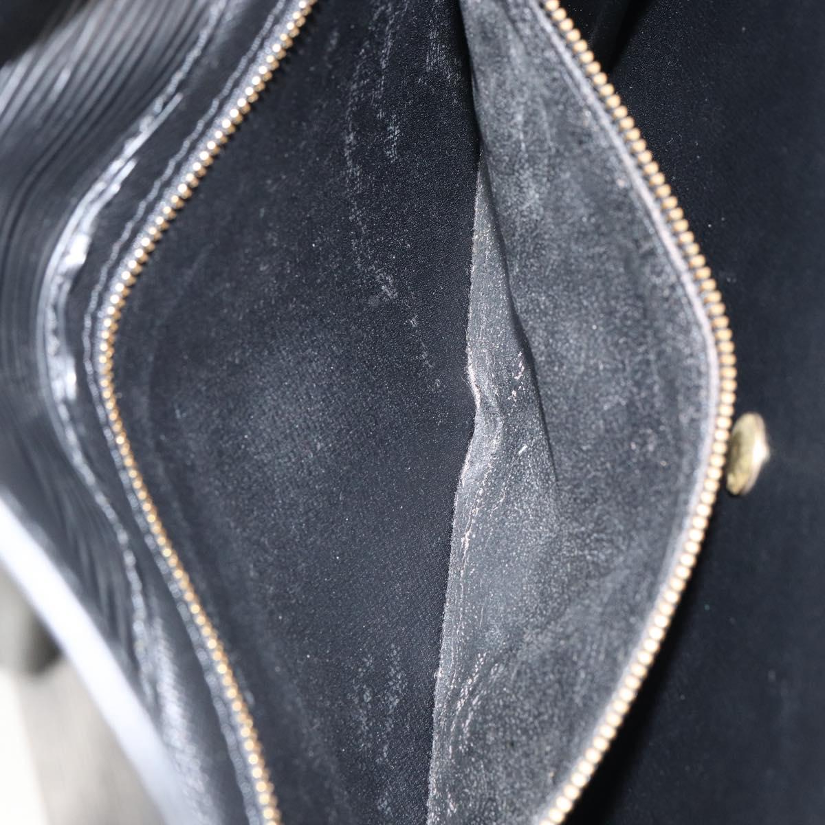 LOUIS VUITTON Epi Montaigne 27 Clutch Bag Black M52652 LV Auth am9923