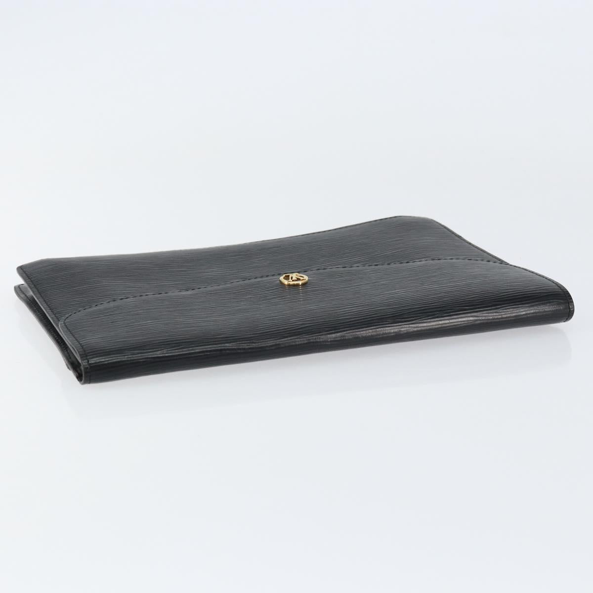 LOUIS VUITTON Epi Montaigne 27 Clutch Bag Black M52652 LV Auth am9923