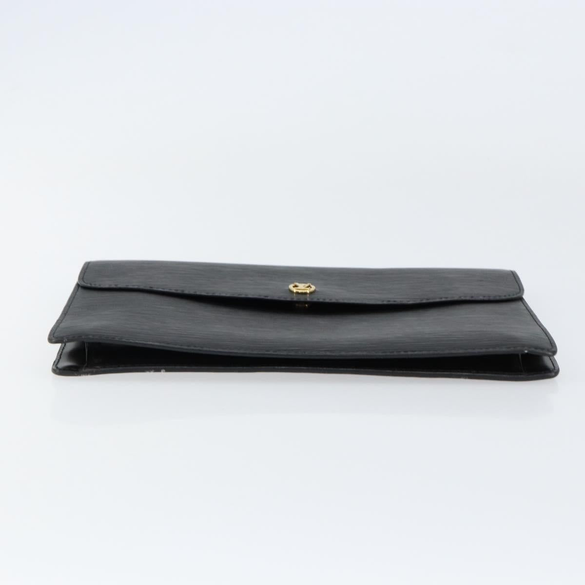 LOUIS VUITTON Epi Montaigne 27 Clutch Bag Black M52652 LV Auth am9923