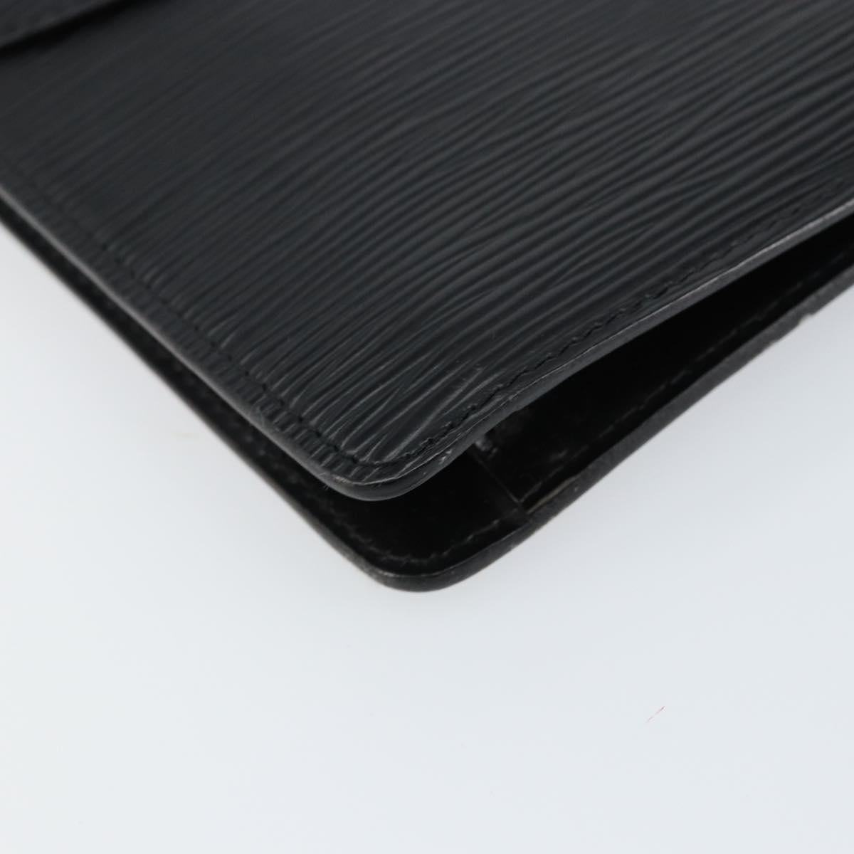 LOUIS VUITTON Epi Montaigne 27 Clutch Bag Black M52652 LV Auth am9923