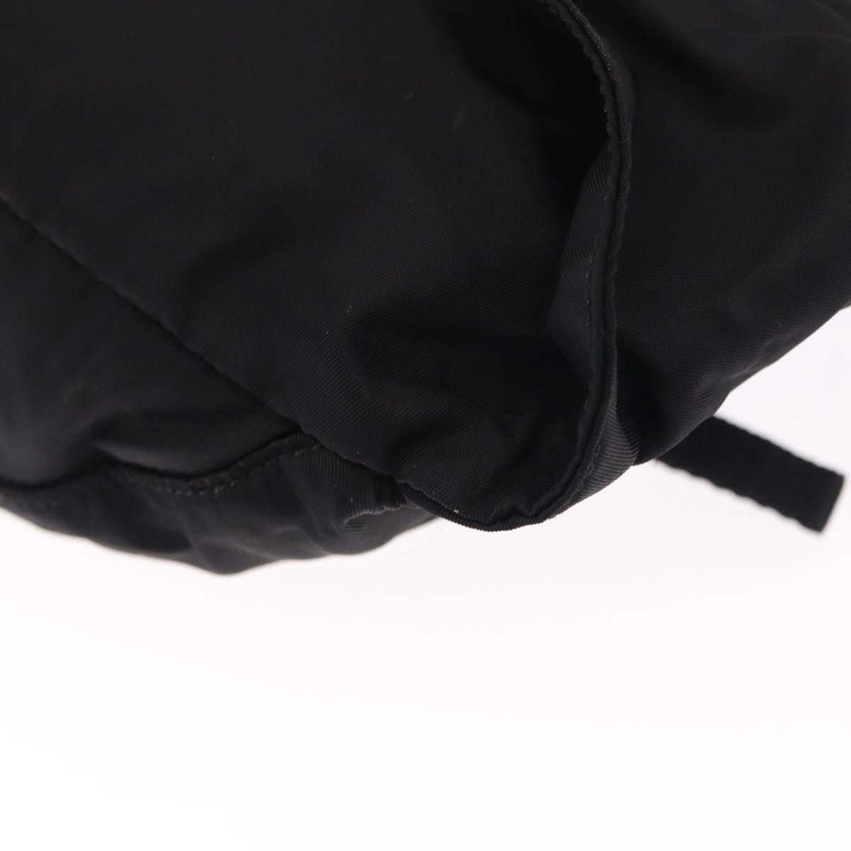 PRADA Waist Bag Nylon Black Silver Auth am9926