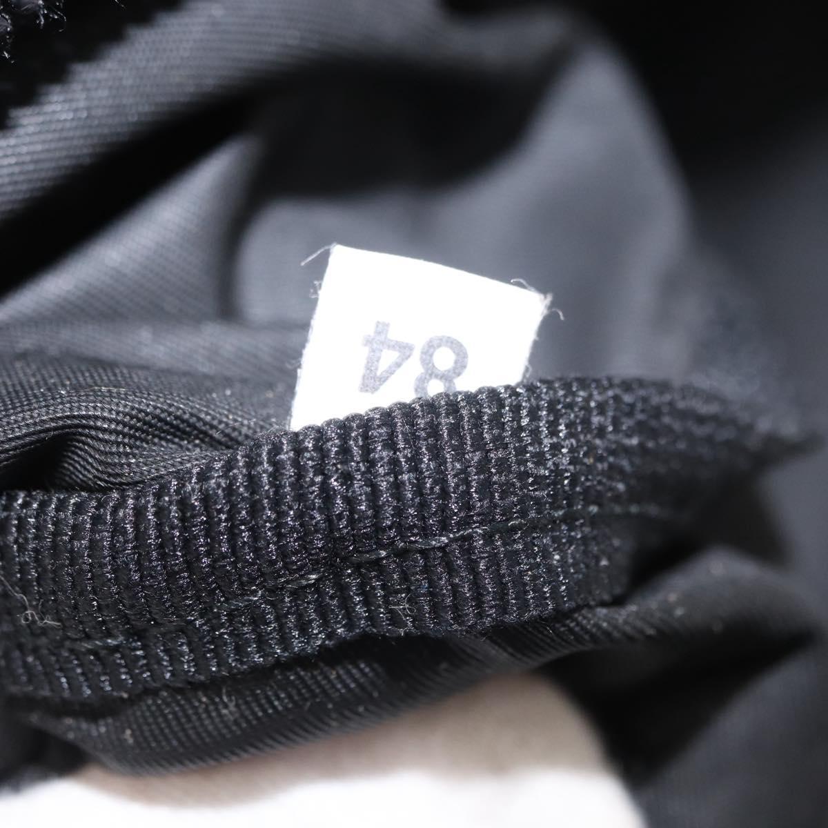 PRADA Waist Bag Nylon Black Silver Auth am9926