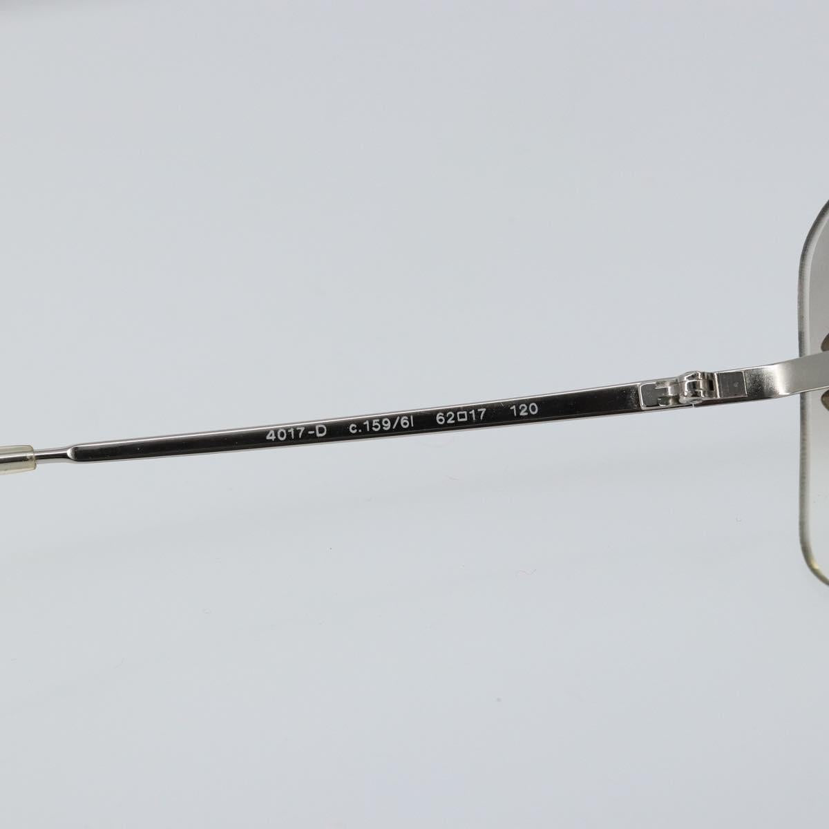 CHANEL Sunglasses metal Silver CC Auth am9928V