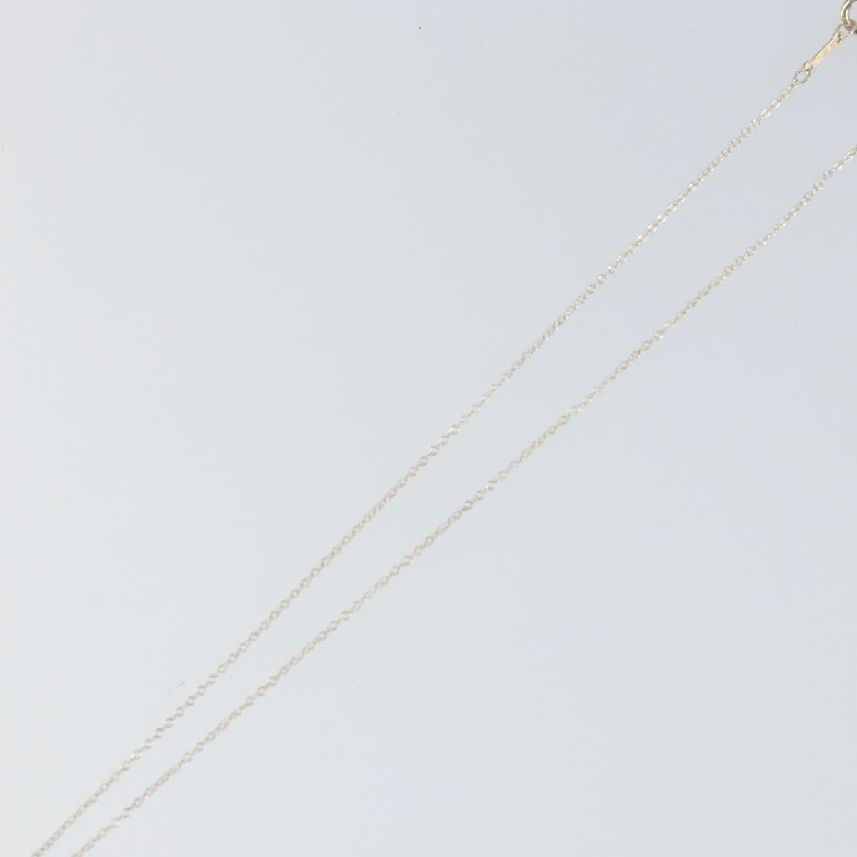 TIFFANY&Co. Open Heart Necklace Ag925 Silver Auth am9933