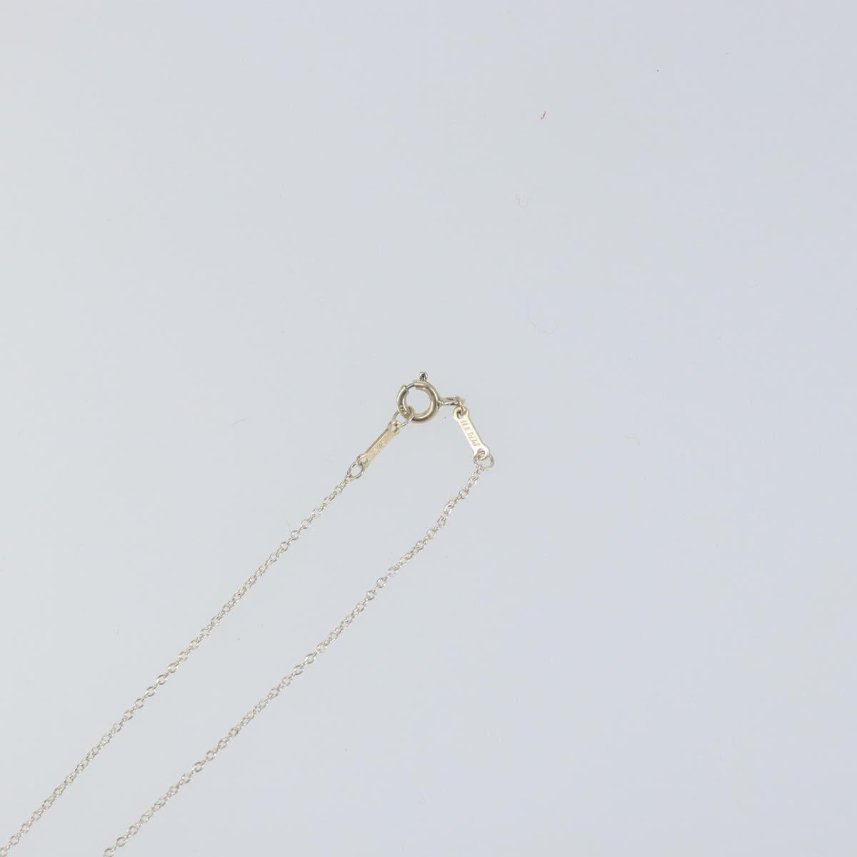 TIFFANY&Co. Open Heart Necklace Ag925 Silver Auth am9933