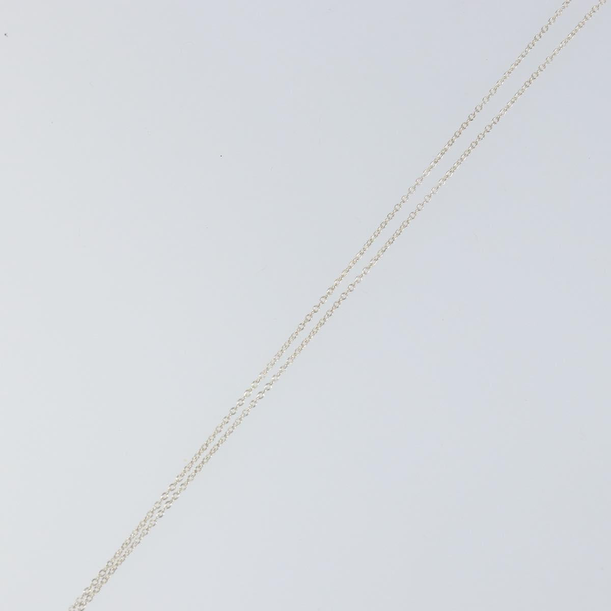 TIFFANY&Co. Open Heart Necklace Ag925 Silver Auth am9933