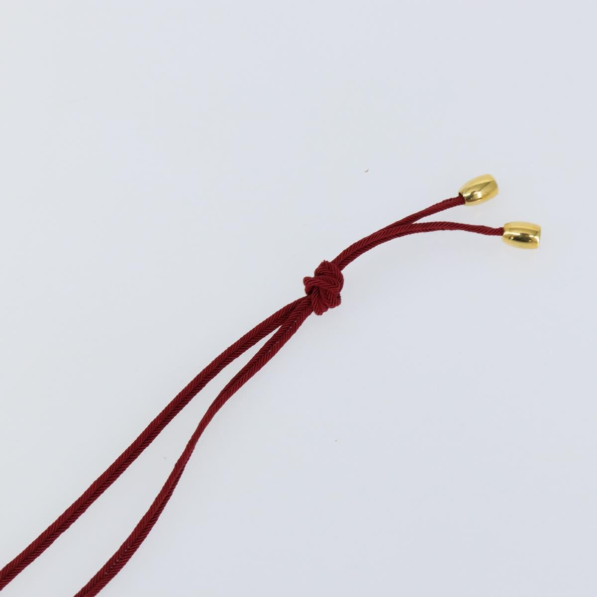 Baccarat Heart Necklace Glass Red Auth am9936