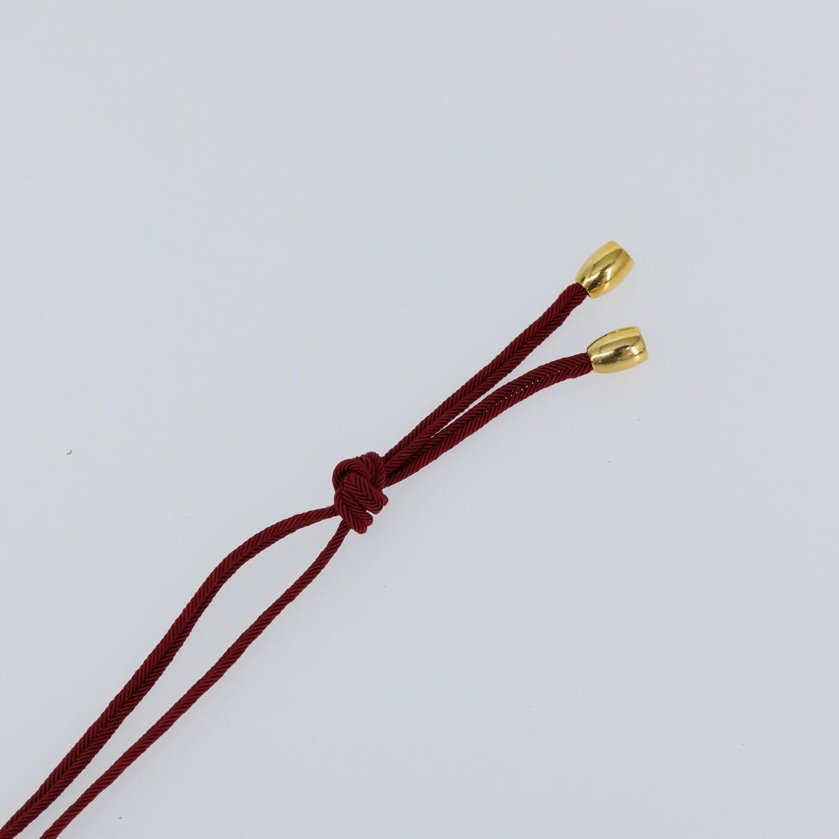 Baccarat Heart Necklace Glass Red Auth am9936