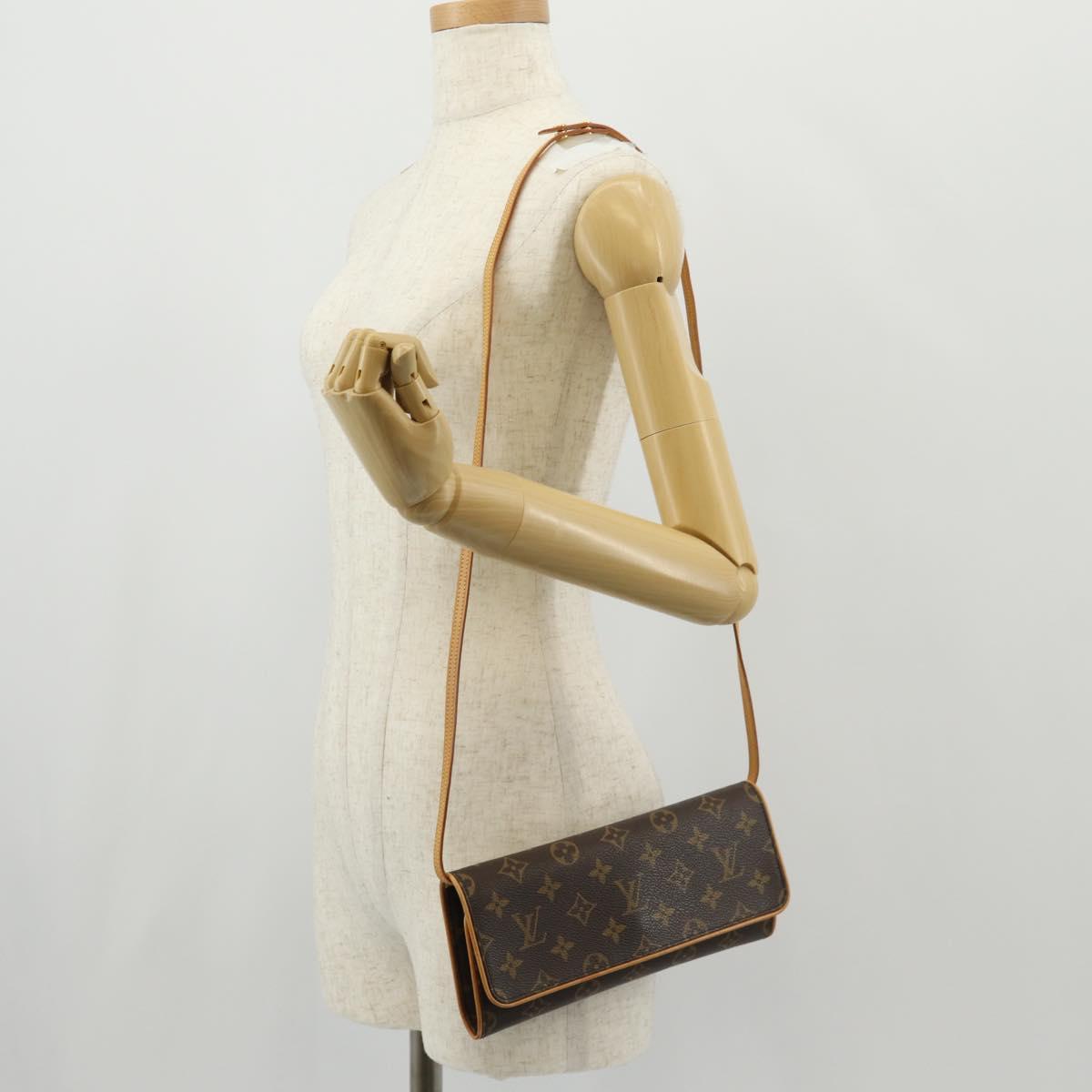 LOUIS VUITTON Monogram Pochette Twin GM Shoulder Bag M51852 LV Auth am9937V