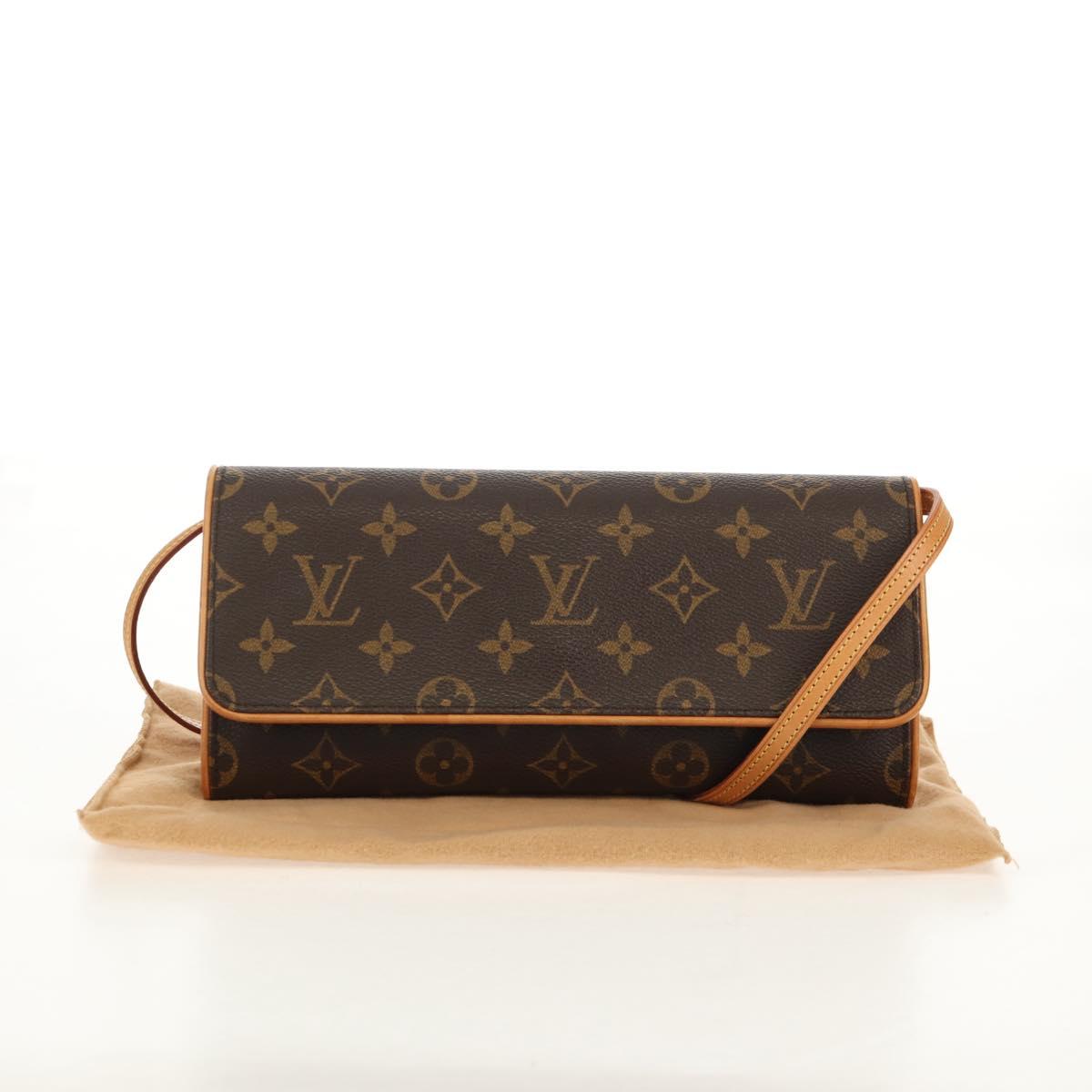 LOUIS VUITTON Monogram Pochette Twin GM Shoulder Bag M51852 LV Auth am9937V