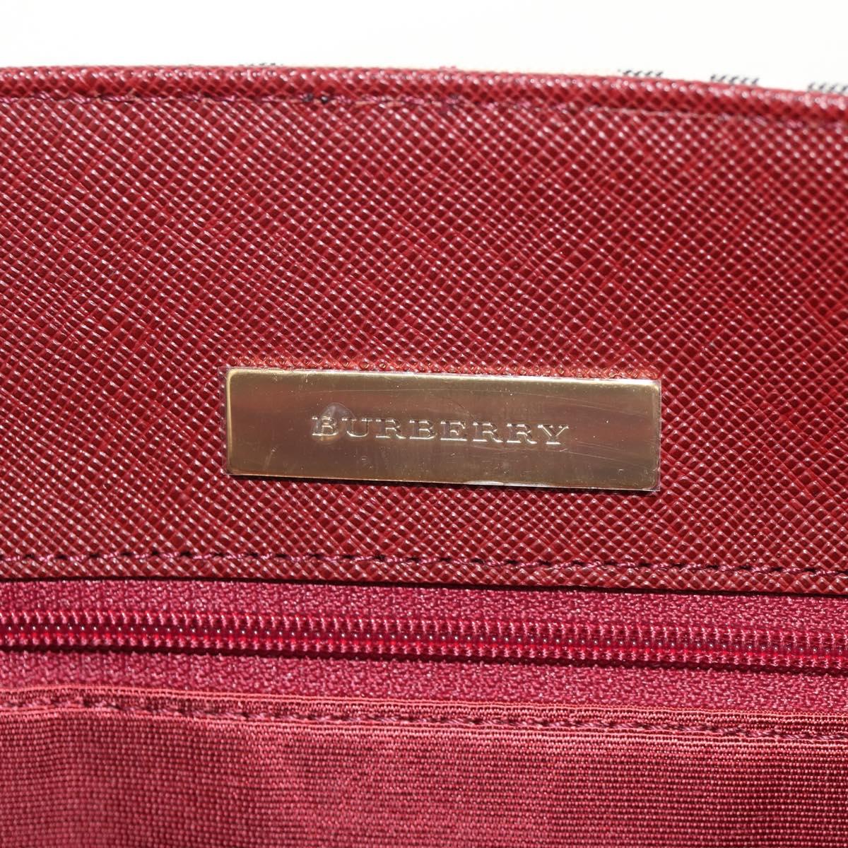 BURBERRY Nova Check Tote Bag Canvas Beige Gold Auth am9938V