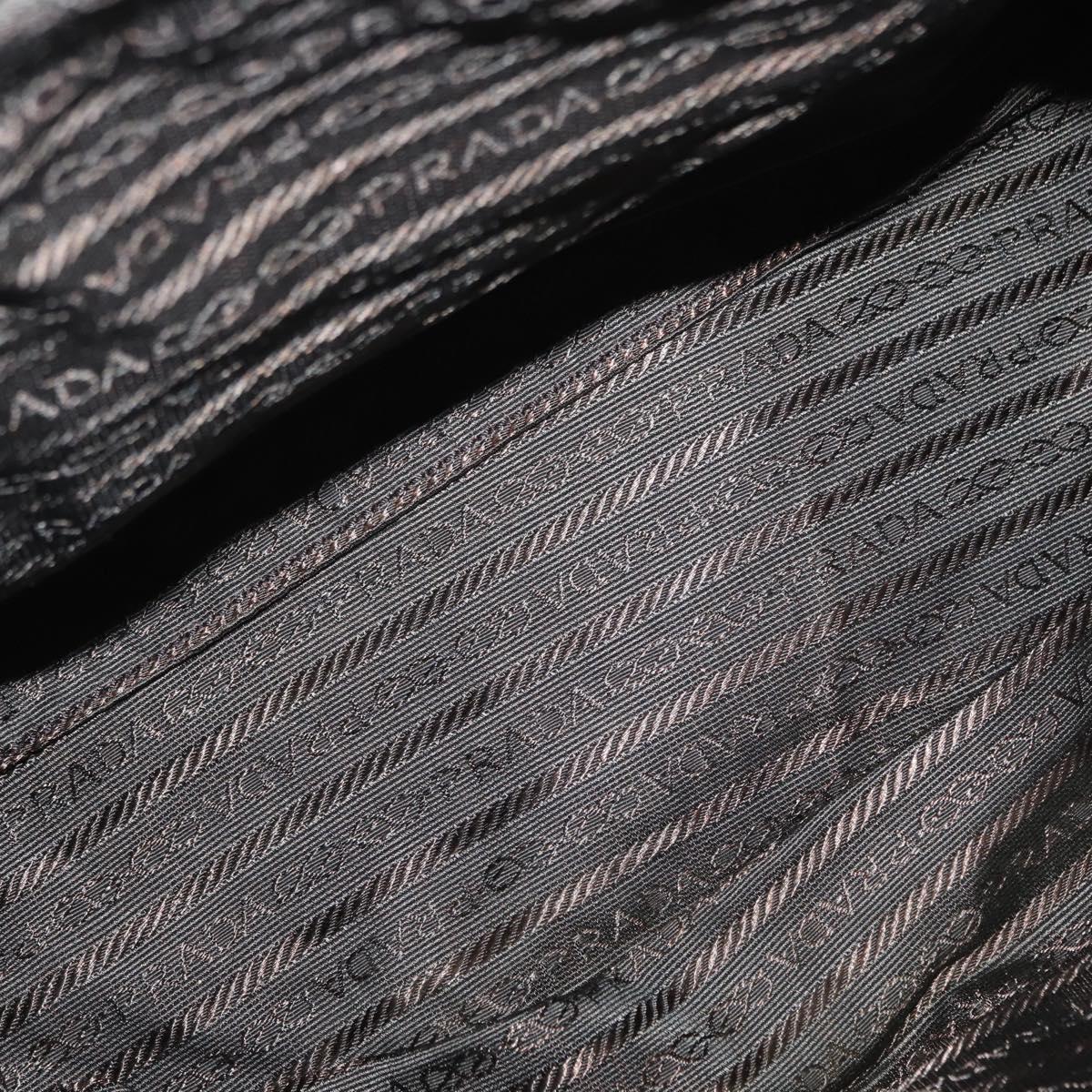 PRADA Backpack Nylon Khaki Silver Auth am9947