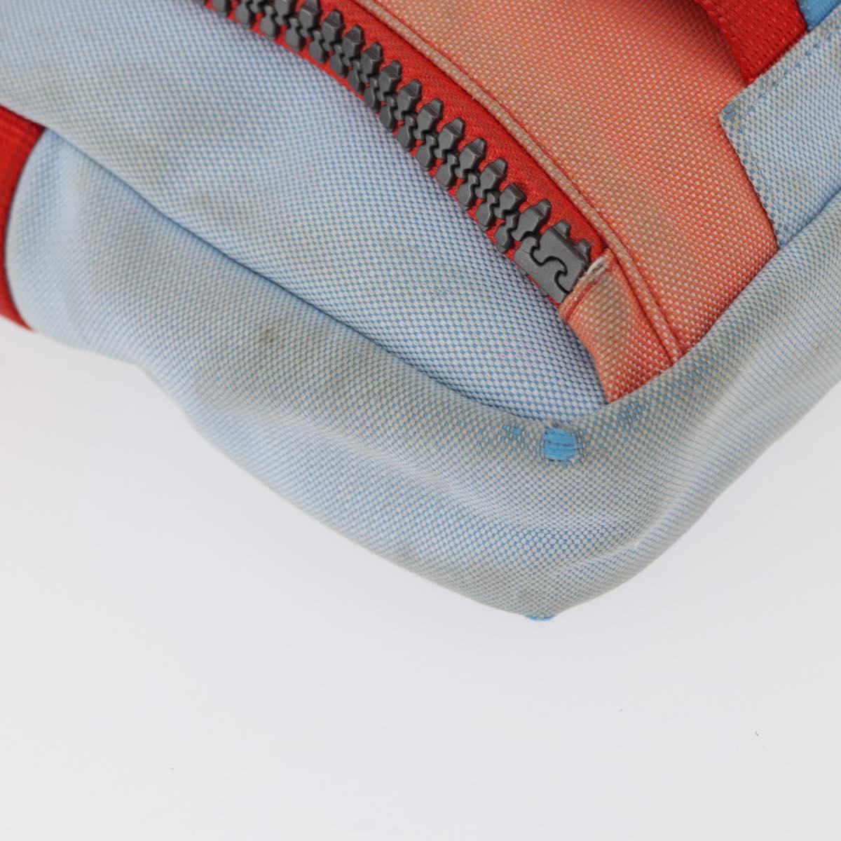 CHANEL Sports Line Shoulder Bag Nylon Red Blue CC Auth am9958