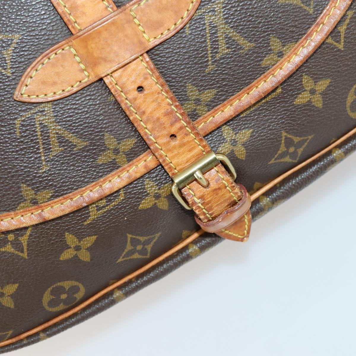 LOUIS VUITTON Monogram Saumur 30 Shoulder Bag M42256 LV Auth am9966