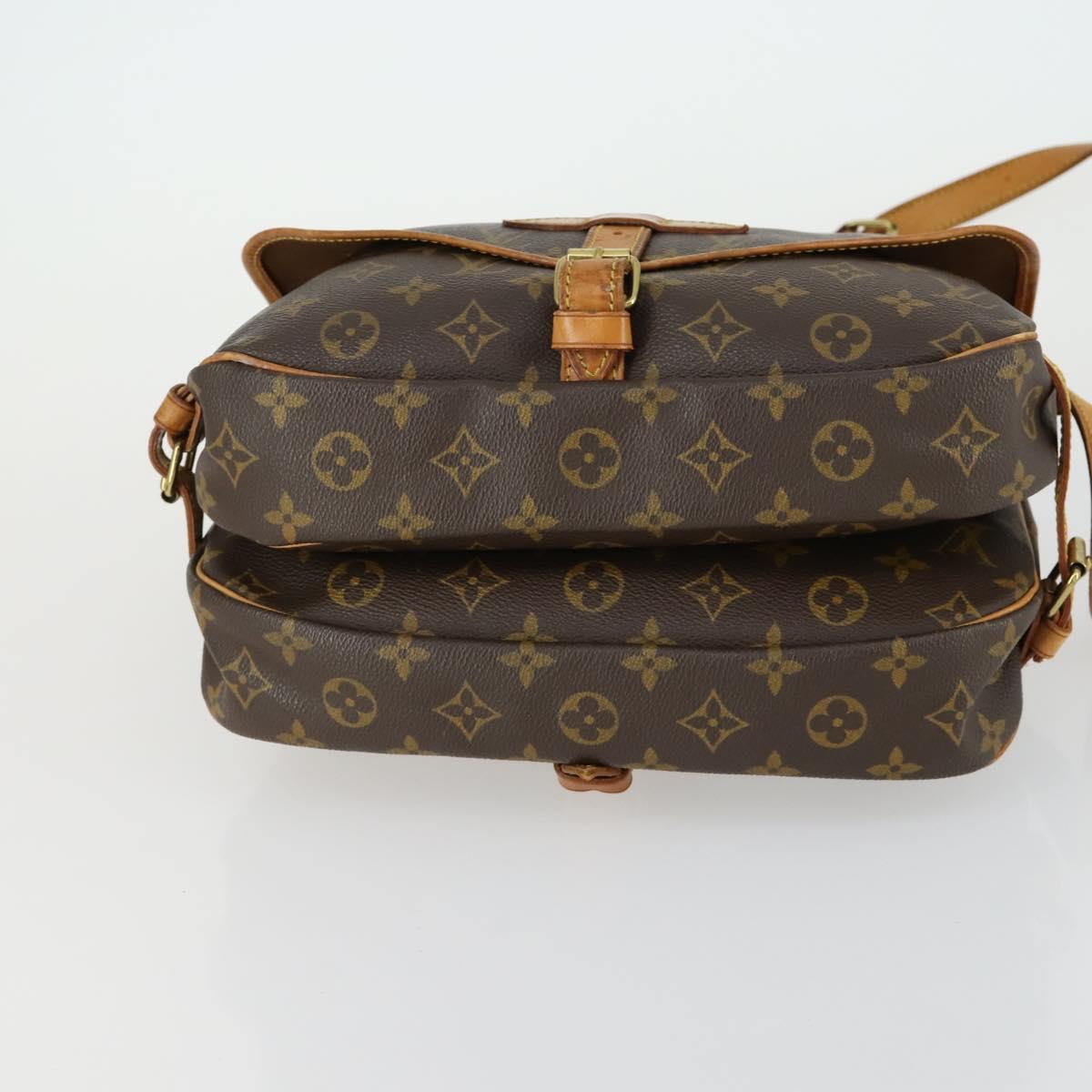 LOUIS VUITTON Monogram Saumur 30 Shoulder Bag M42256 LV Auth am9966