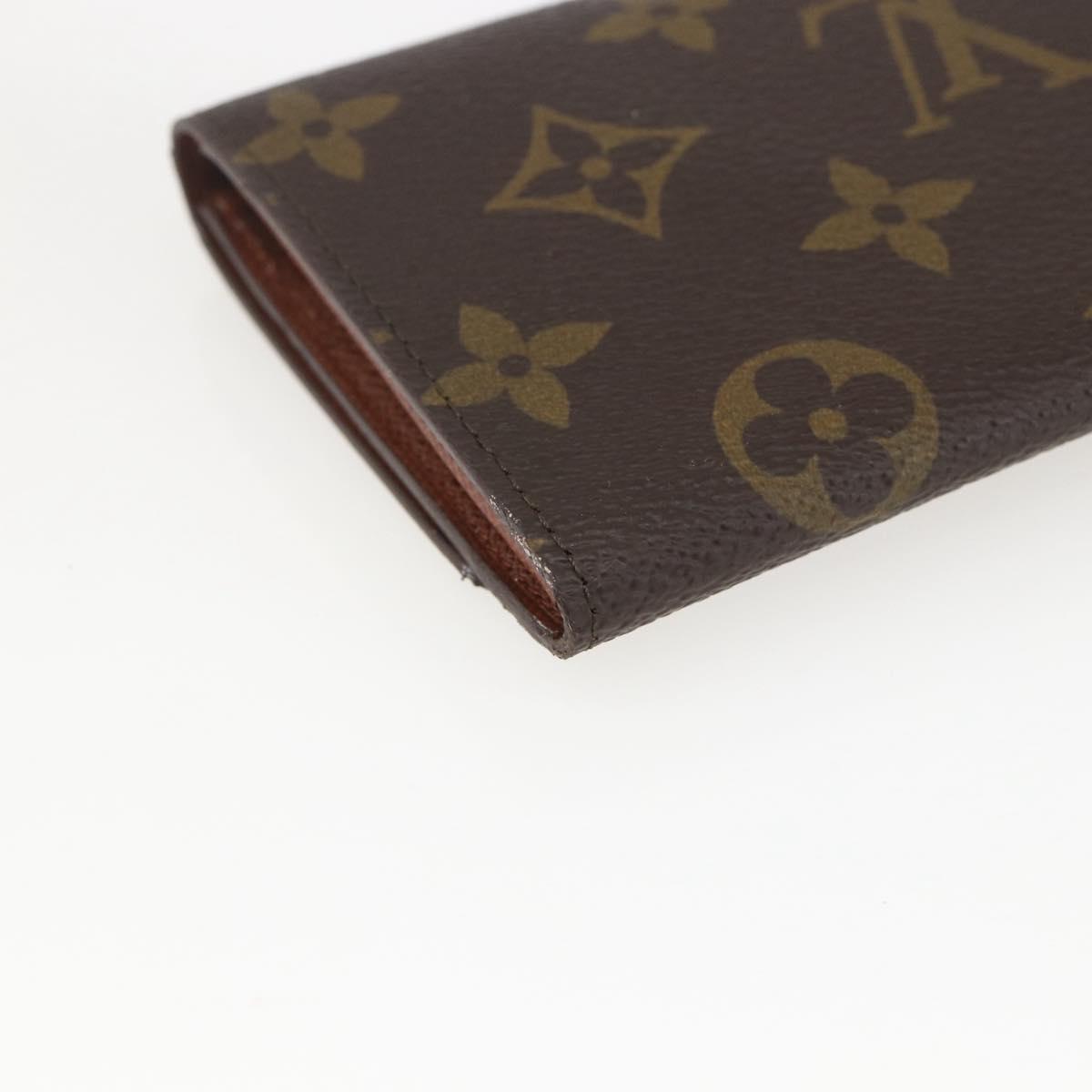 LOUIS VUITTON Monogram Porte Monnaie Zip Wallet M61735 LV Auth am9970V