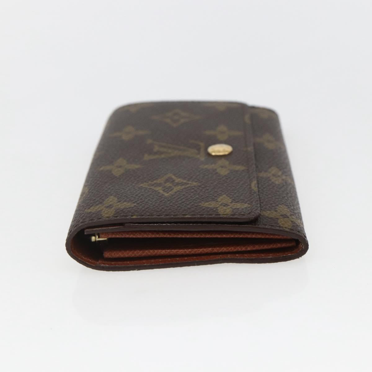 LOUIS VUITTON Monogram Porte Monnaie Zip Wallet M61735 LV Auth am9970V