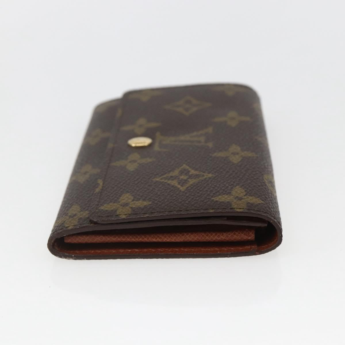 LOUIS VUITTON Monogram Porte Monnaie Zip Wallet M61735 LV Auth am9970V