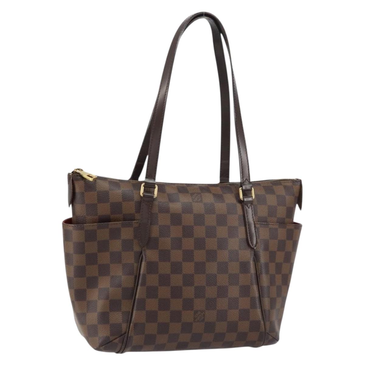 LOUIS VUITTON Damier Ebene Totally PM Tote Bag N41282 LV Auth am9972