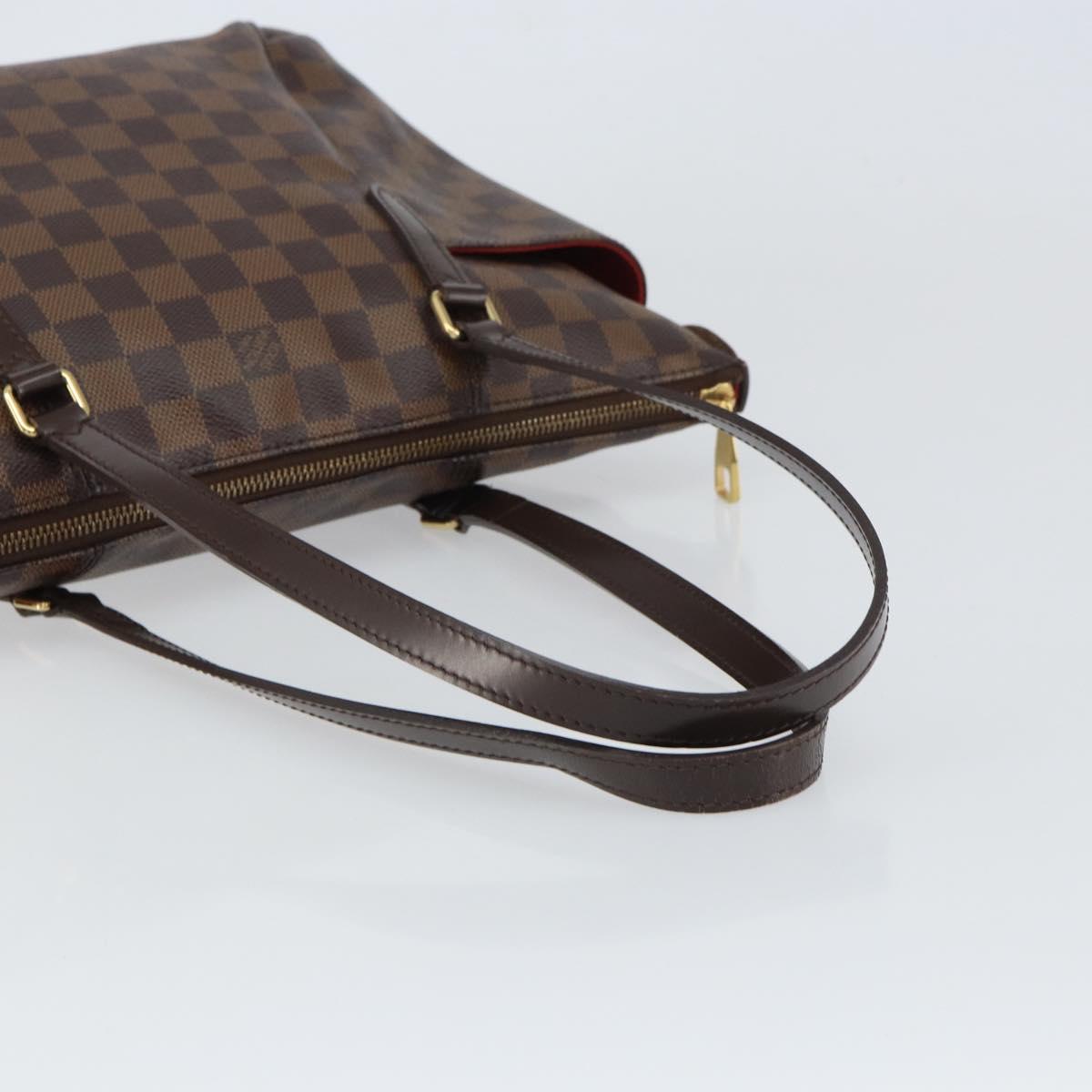 LOUIS VUITTON Damier Ebene Totally PM Tote Bag N41282 LV Auth am9972