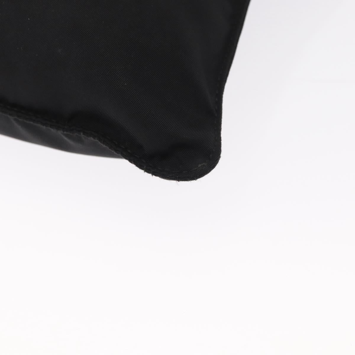PRADA Shoulder Bag Nylon Black Silver Auth am9977
