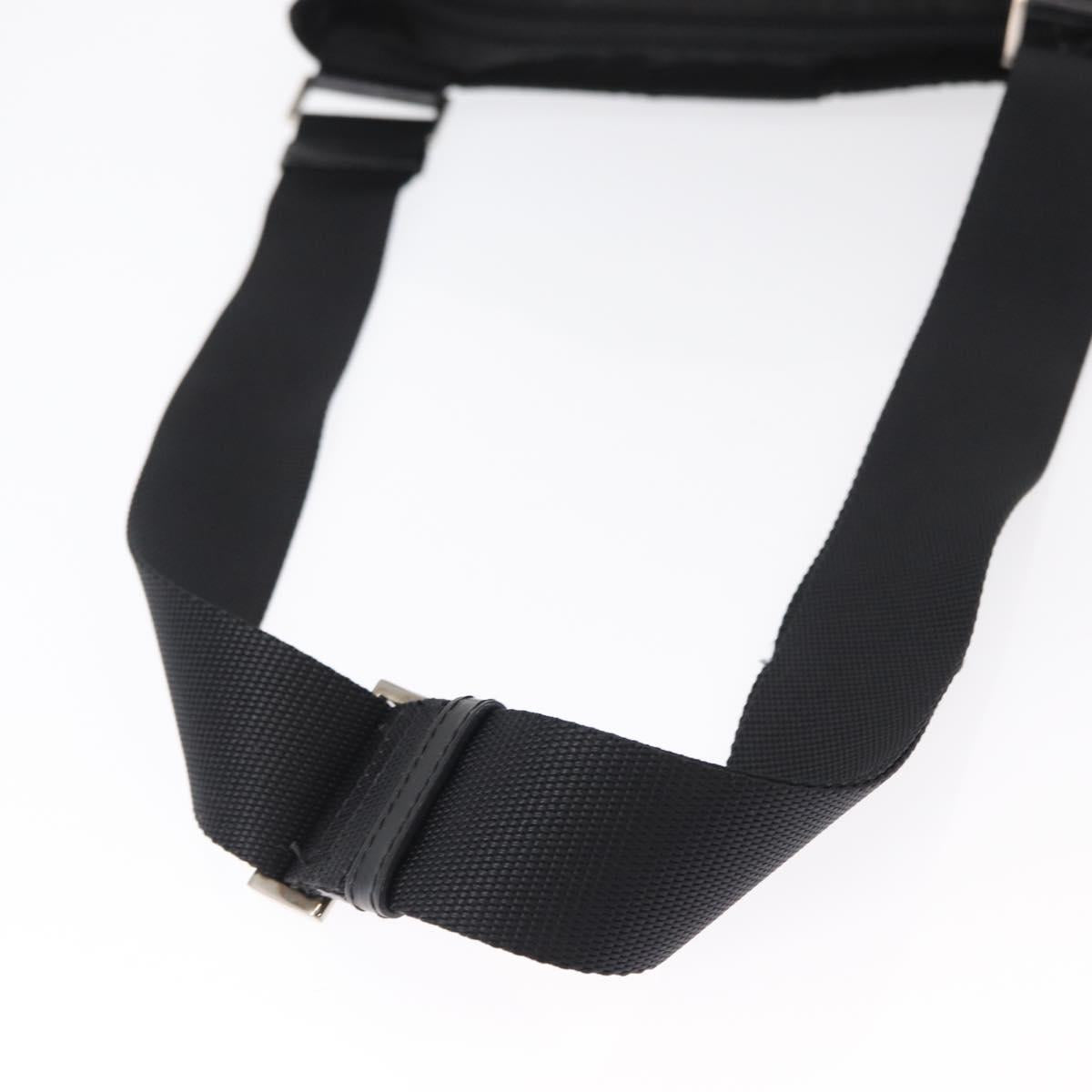 PRADA Shoulder Bag Nylon Black Silver Auth am9977