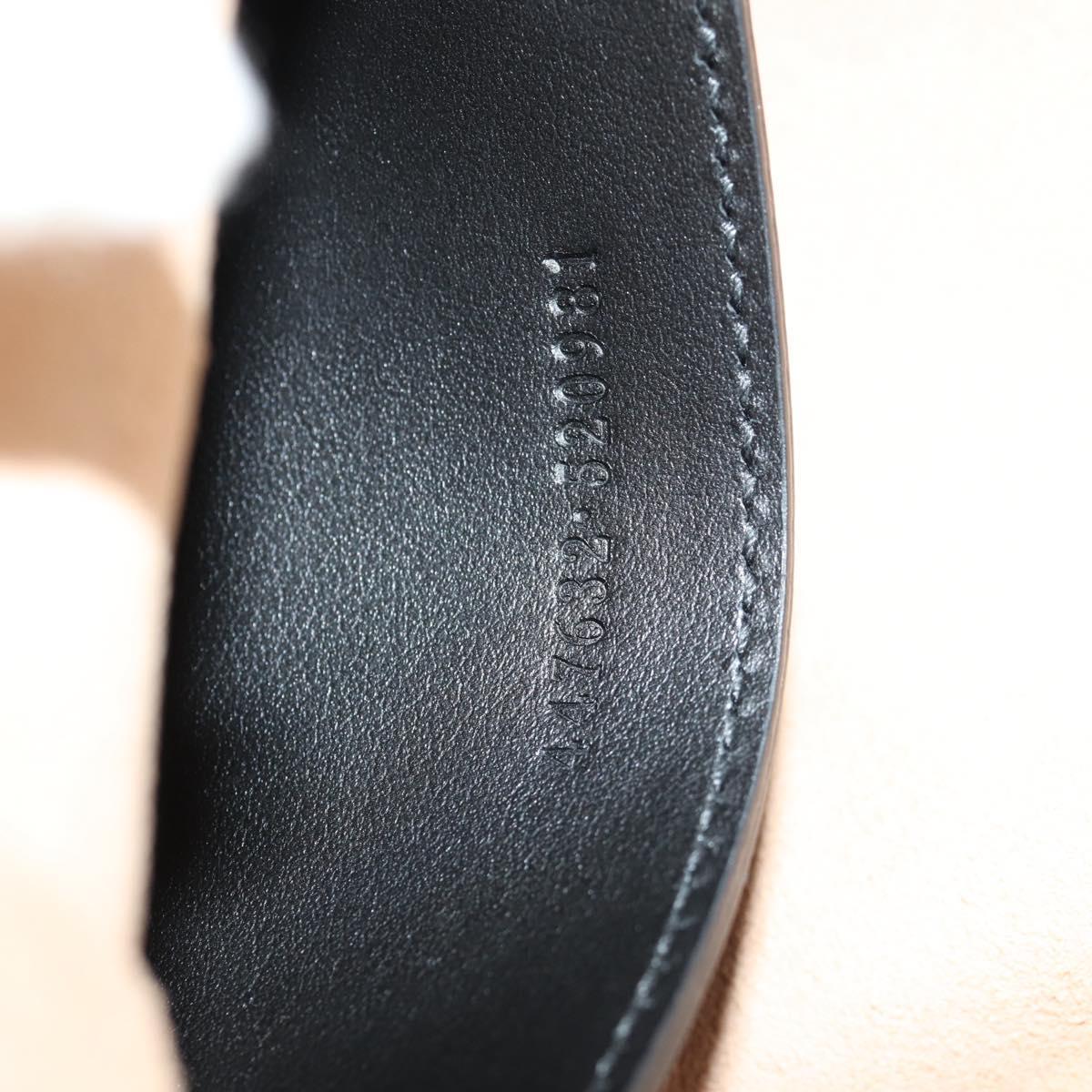 GUCCI Chain GG Marmont Shoulder Bag Leather Black Gold 447632 Auth am9985M