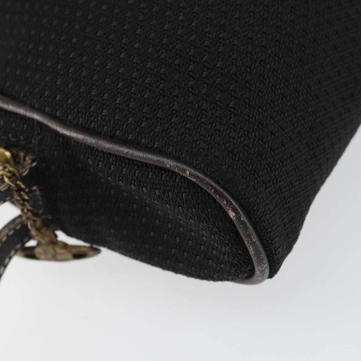 Vivienne Westwood Pouch Canvas Black Auth am9986