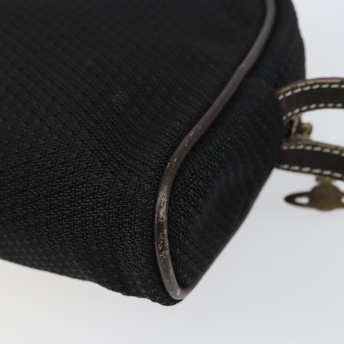 Vivienne Westwood Pouch Canvas Black Auth am9986