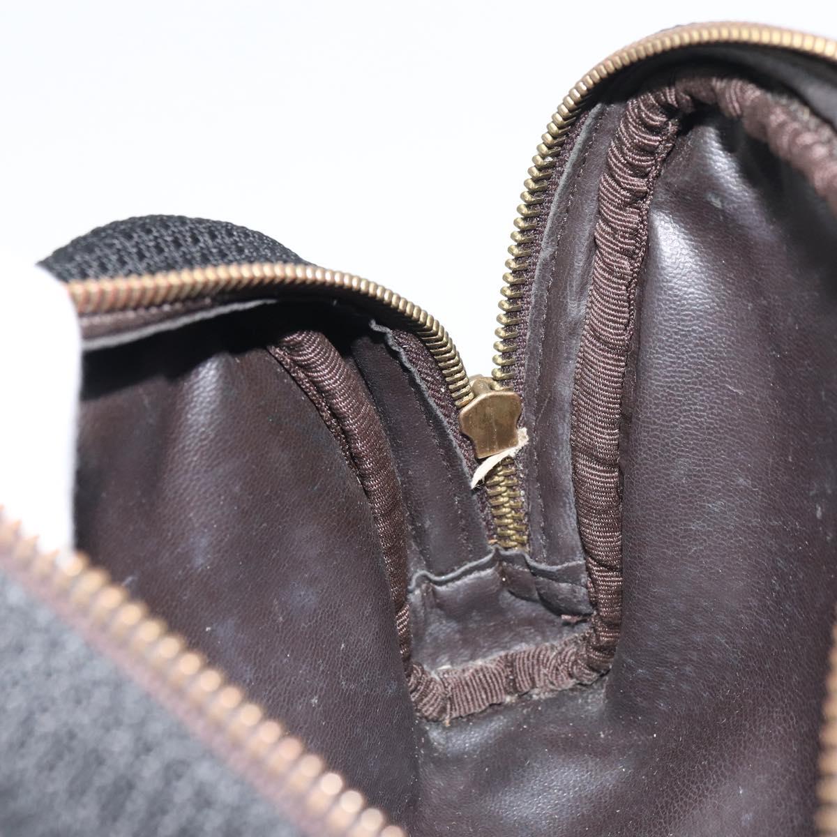 Vivienne Westwood Pouch Canvas Black Auth am9986