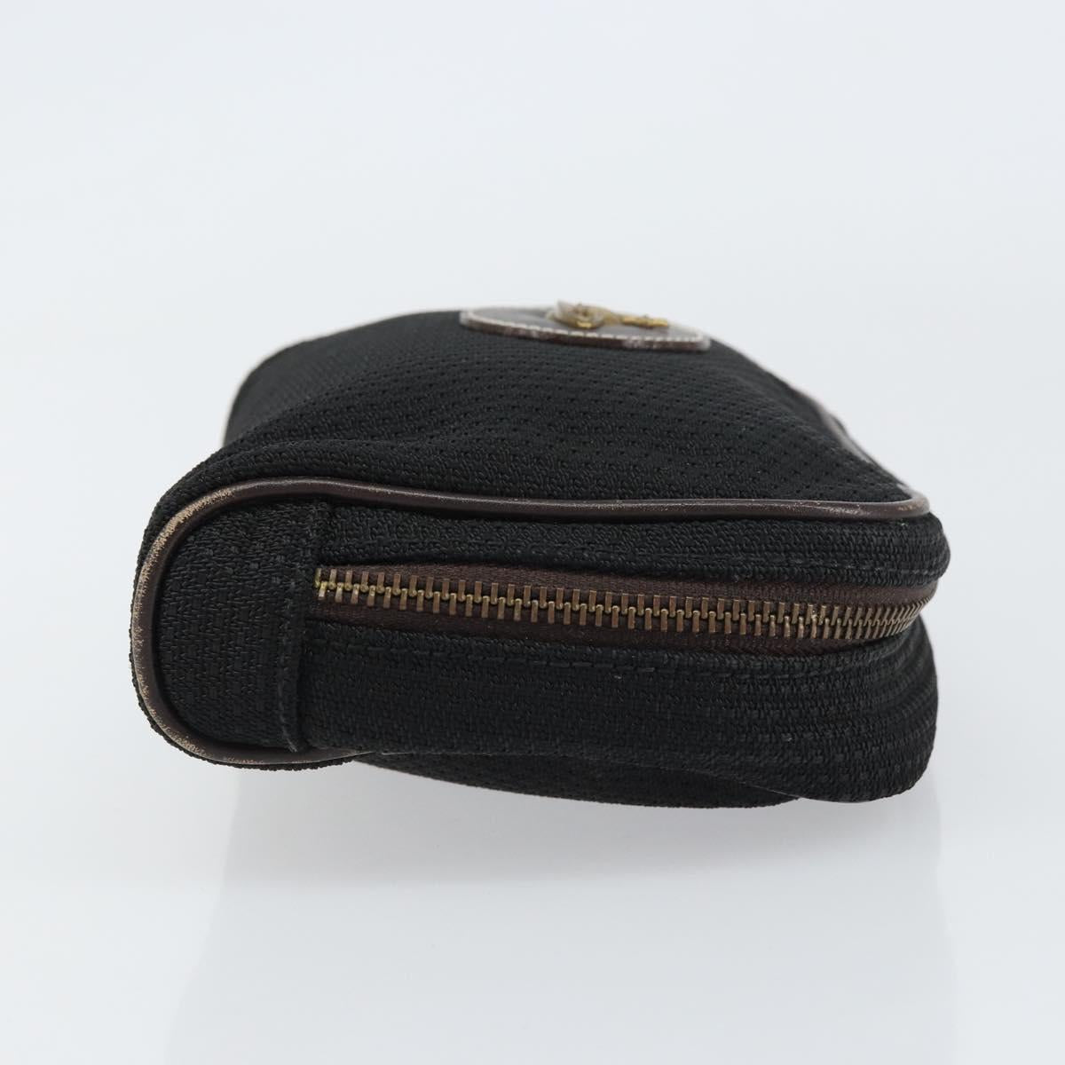 Vivienne Westwood Pouch Canvas Black Auth am9986