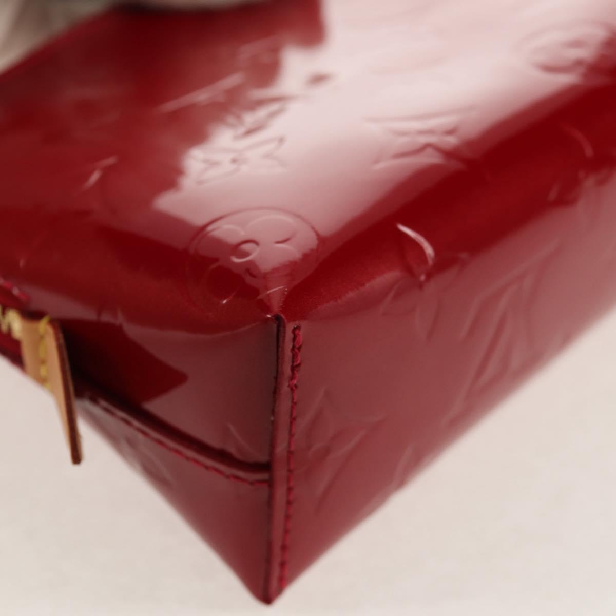 LOUIS VUITTON Monogram Vernis Pochette Pouch Rose Indian M90009 LV Auth am9994V