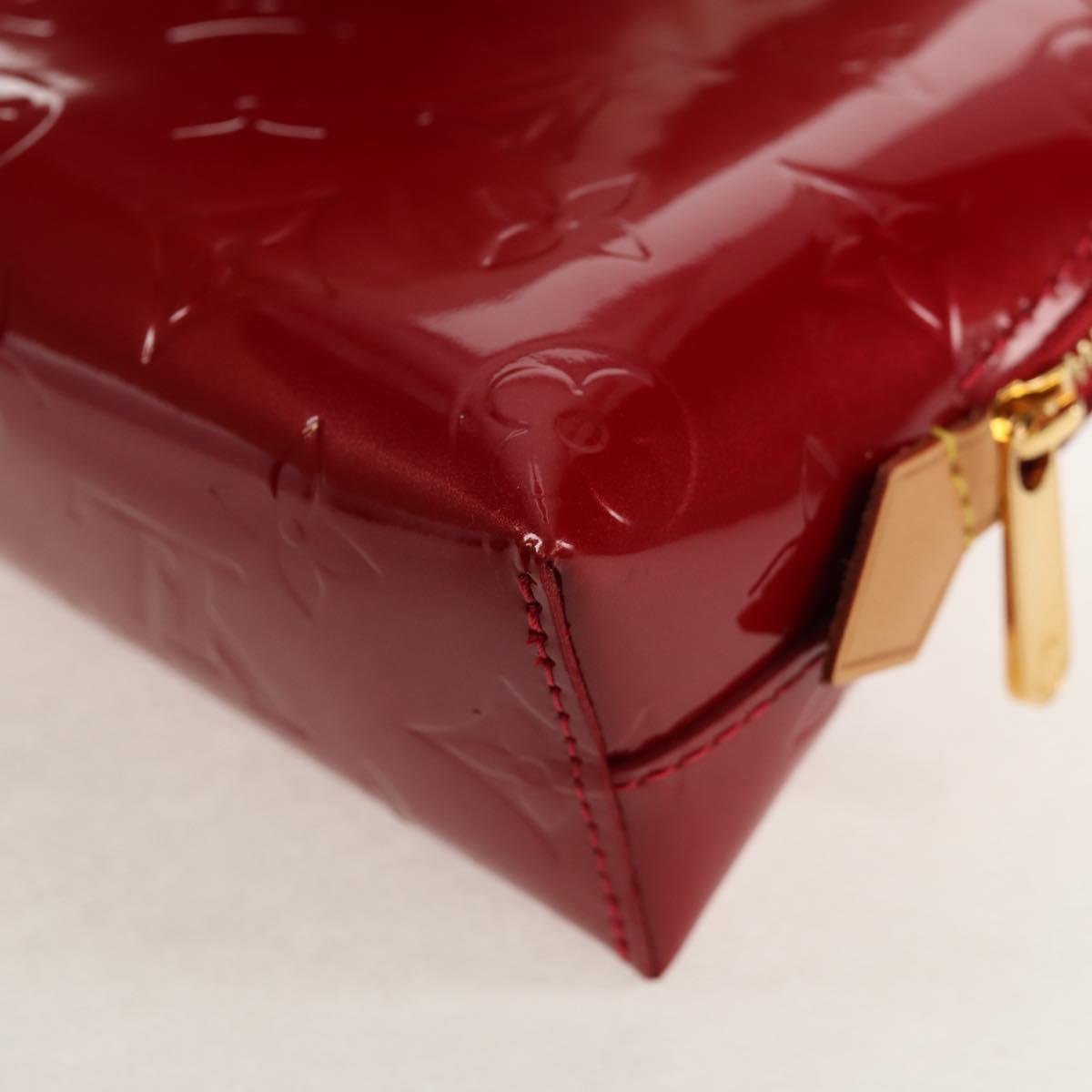 LOUIS VUITTON Monogram Vernis Pochette Pouch Rose Indian M90009 LV Auth am9994V