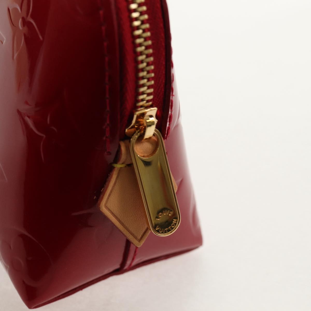 LOUIS VUITTON Monogram Vernis Pochette Pouch Rose Indian M90009 LV Auth am9994V