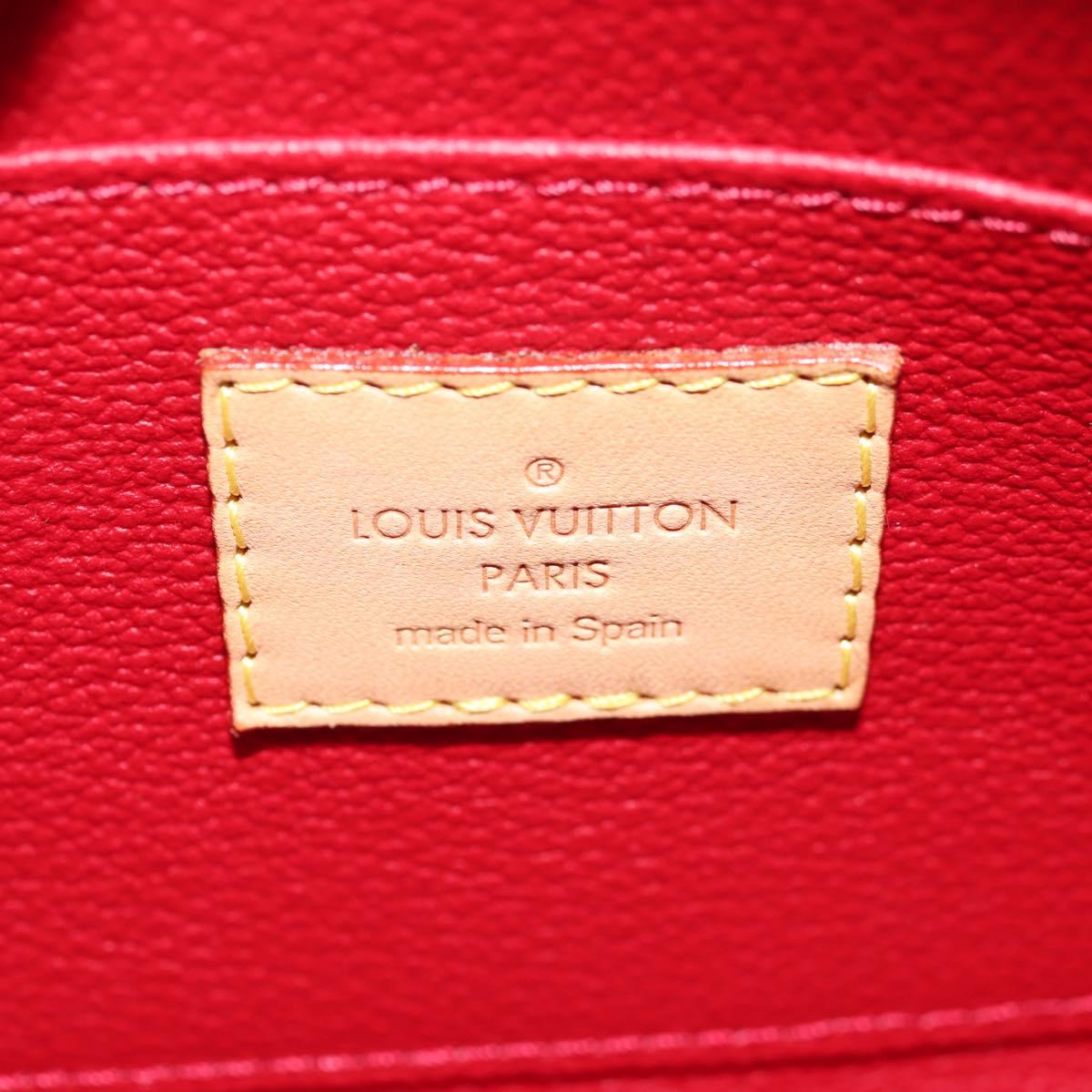 LOUIS VUITTON Monogram Vernis Pochette Pouch Rose Indian M90009 LV Auth am9994V