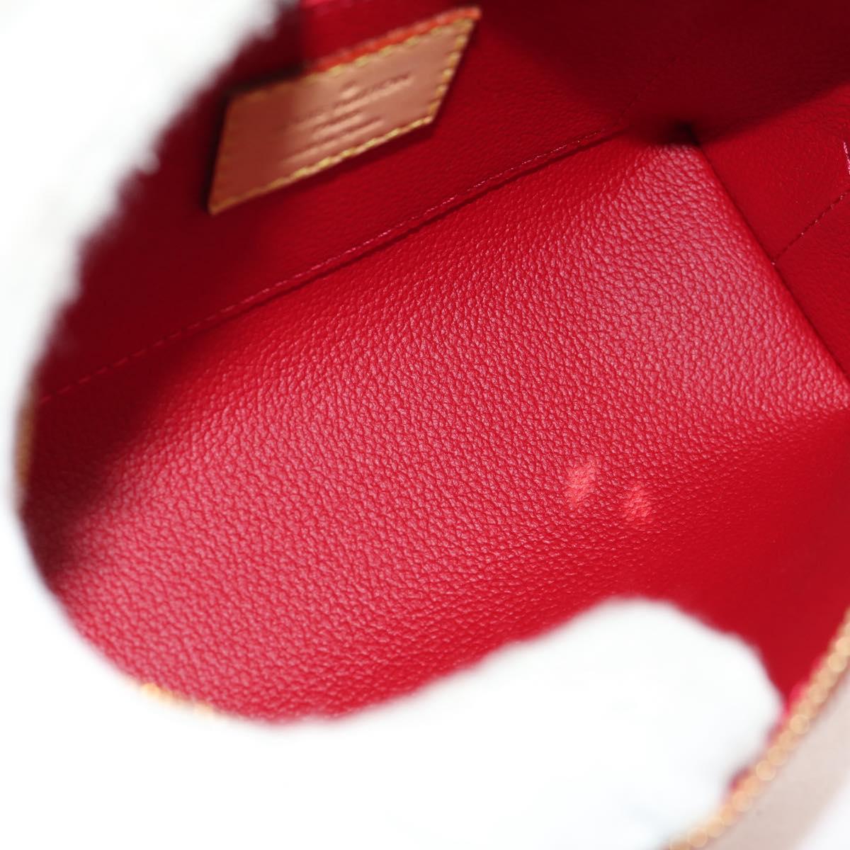 LOUIS VUITTON Monogram Vernis Pochette Pouch Rose Indian M90009 LV Auth am9994V